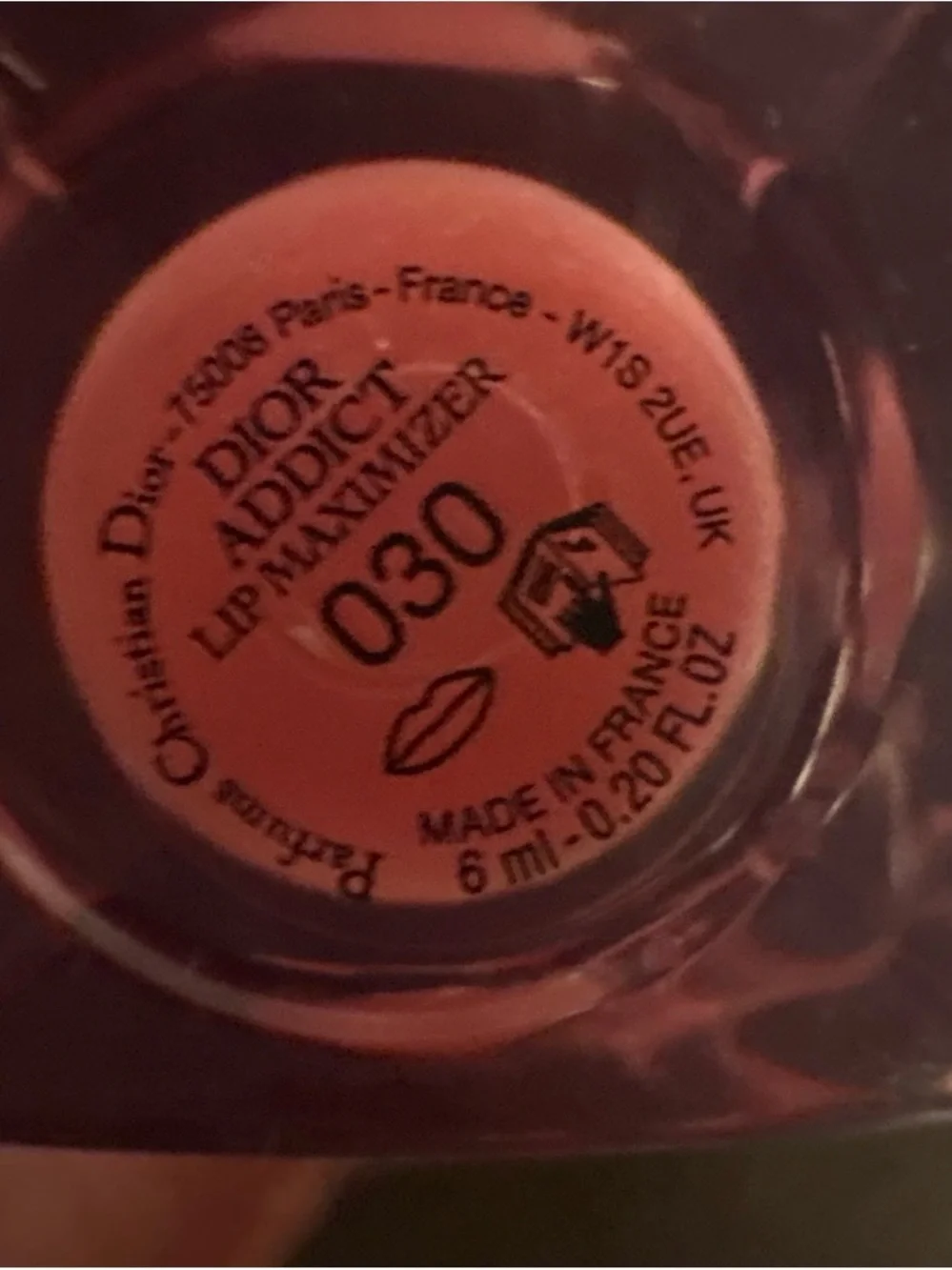 Dior Pink Shimmer Lip Gloss